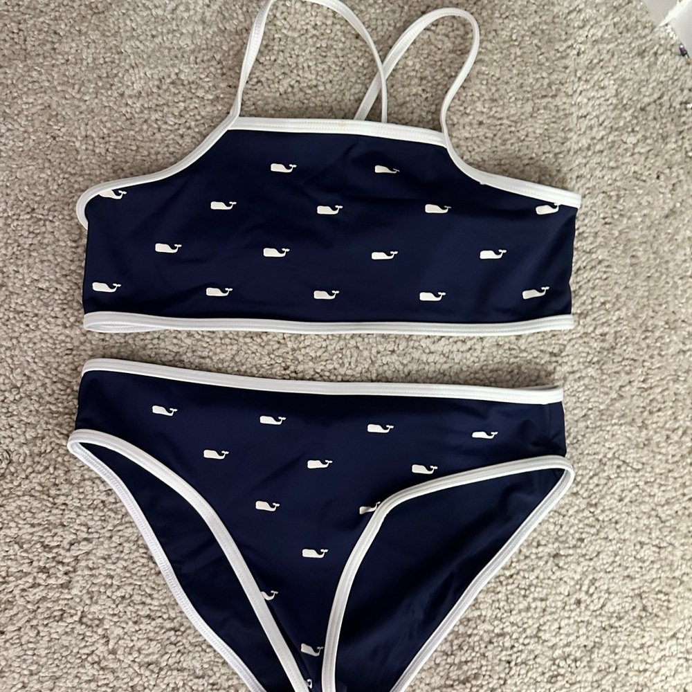 Vineyard Vines Blue and White Whale Print Bikini